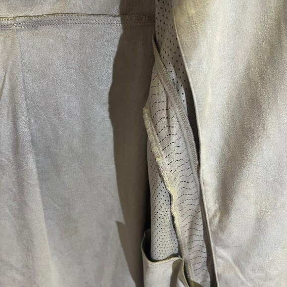 Chico's Drape Front Faux Suede Lightweight Jacket - Picture 4 of 12